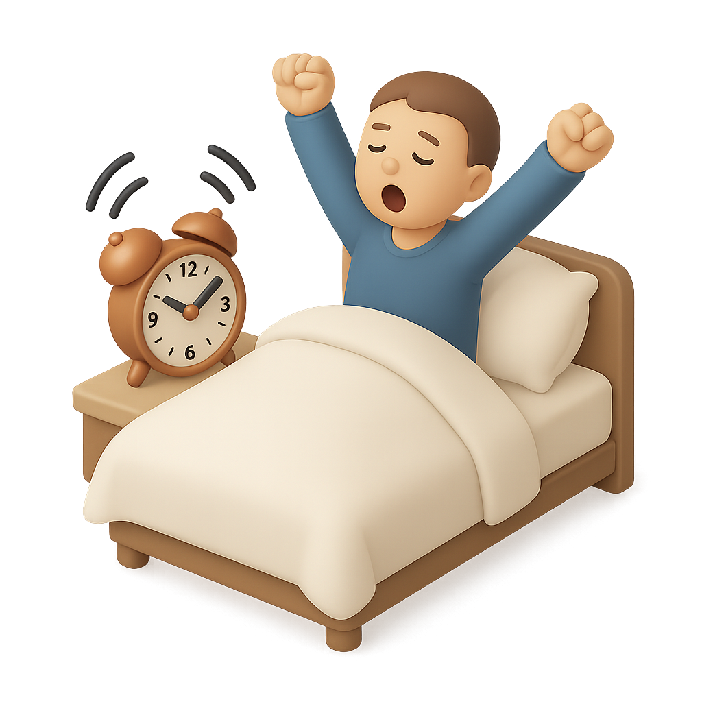 ilustração de rotina de sono infantil